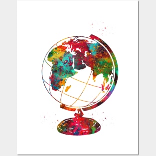 Vintage Globe Earth Posters and Art